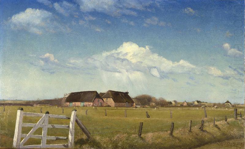 Fenced in Pastures by a Farm with a Storks Nest on the Roof, Laurits Andersen Ring